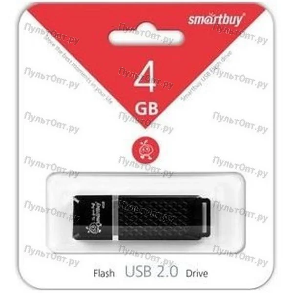 USB 4GB Smartbuy Quartz чёрный