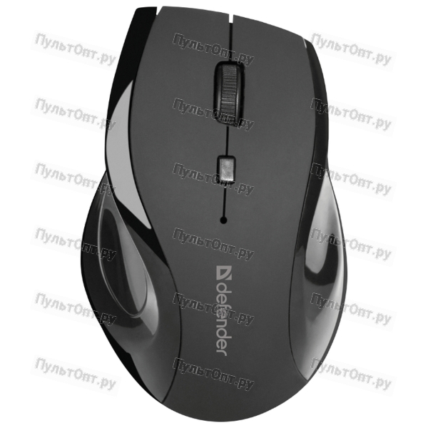 Мышь Defender Accura MM-295, черная, беспроводная, 6 кнопок, 800-1600 dpi, USB