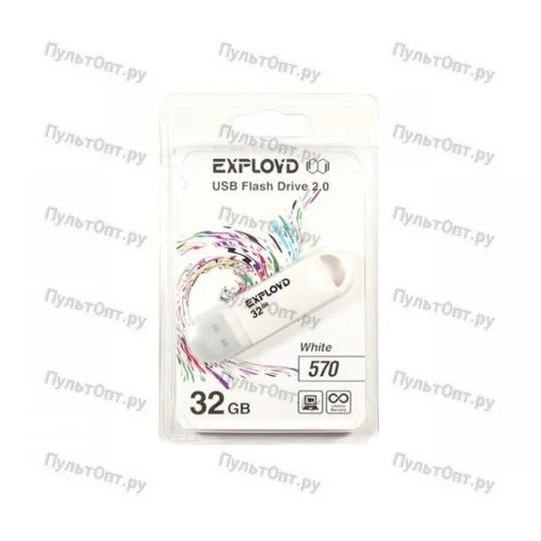 USB 32GB Exployd 570 белый
