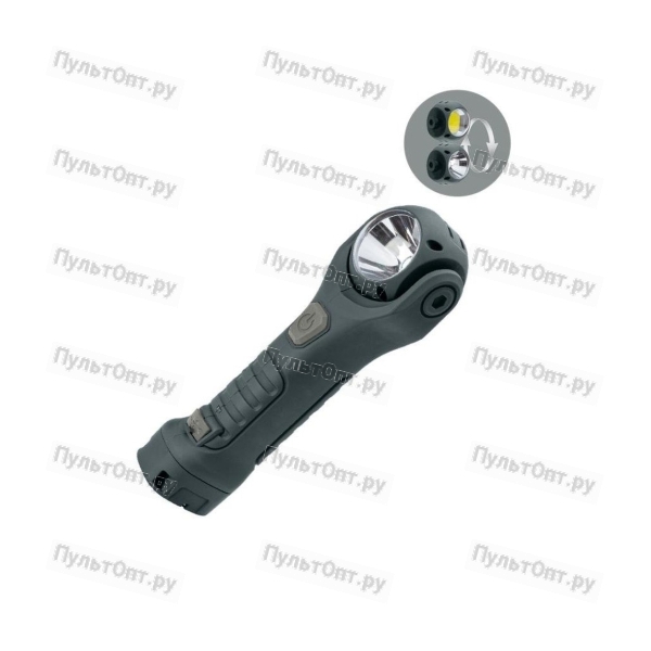 Фонарь Космос светодиодный KOC705Lit рабочий авто серия аккум 3Вт +4Вт COB+крас/съемLi-ion18650 1200