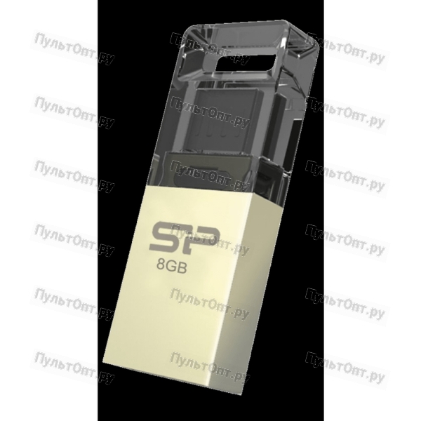 USB 8GB Silicon Power Mobile X10 (USB+microUSB) for Android smartphones белый