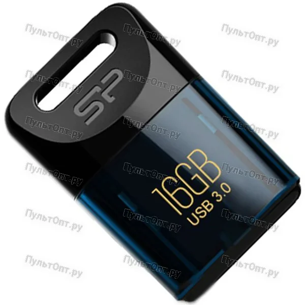 USB 3.0 16GB Silicon Power Jewel J06 синий/чёрный