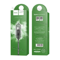 Кабель Hoco X14 USB (m)-microUSB (m) 2м 1.7A нейлон черный (1/33/330)
