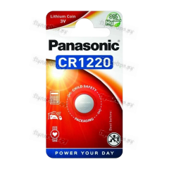 Батарейка Panasonic Power Cells CR1220 BL1 Lithium 3V в блистере (1/12)