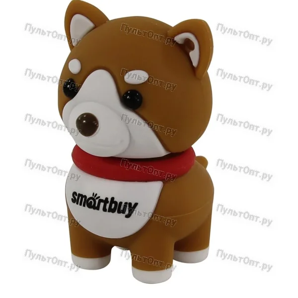USB 32GB Smartbuy Wild series Собачка Акита коричневый