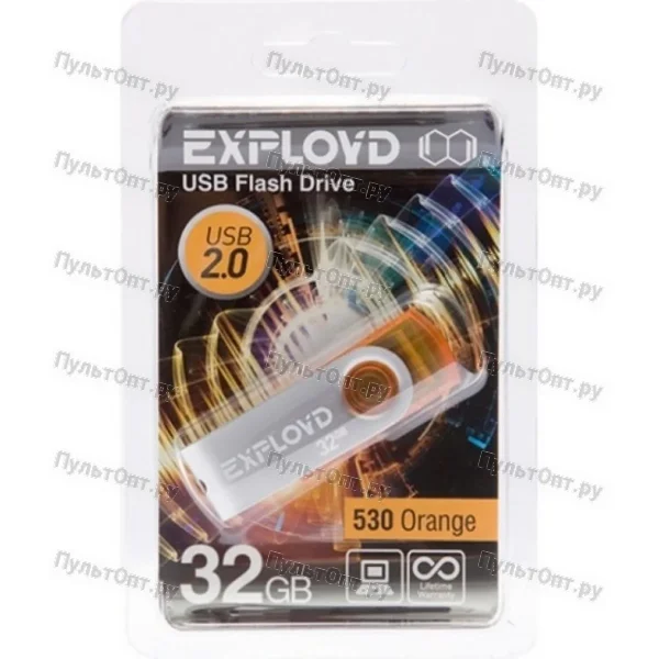 USB 32GB Exployd 530 оранжевый