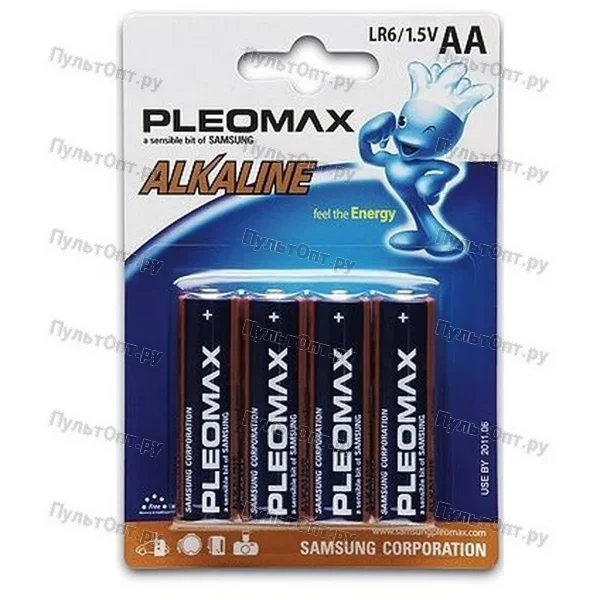Эл. пит. AA alkaline BL04 Samsung Pleomax (40)