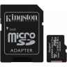 MicroSDXC 256GB Kingston Class 10 Canvas React UHS-I U3 V30 (100/80 Mb/s) + SD адаптер