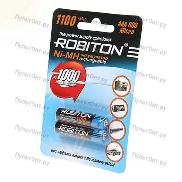 Аккумулятор AAA BL2 Robiton 1100 mAh (50)