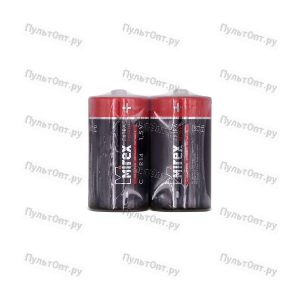 Эл. пит. Mirex R14 / C 1,5V 2 шт (2/12/96), shrink