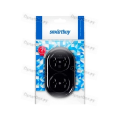 Колодка Smartbuy 2р.Б/З бакелит черный (1/20/200)