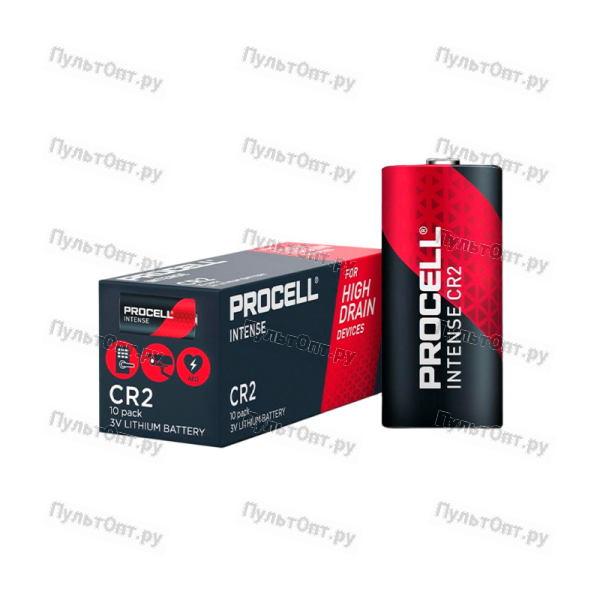 Батарейка Duracell Procell INTENSE CR2 BOX10 Lithium 3V (10/180)
