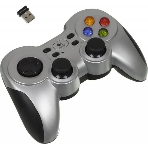 Геймпад Logitech F710 белый USB Беспроводной виброотдача