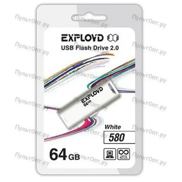 USB 64GB Exployd 580 белый
