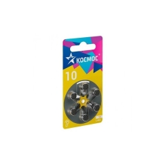 Батарейка Космос ZA10 BL6 Zinc Air 1.45V (6/60/3000)