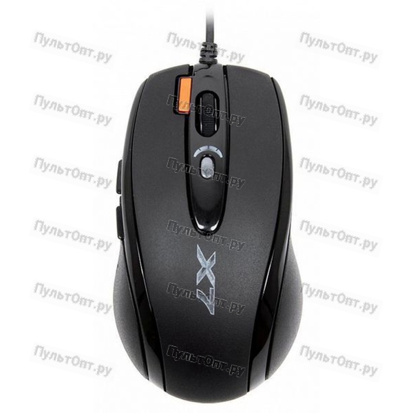 Мышь A4TECH X-718BK черный оптическая (3200dpi) USB1.1 игровая (6but)
