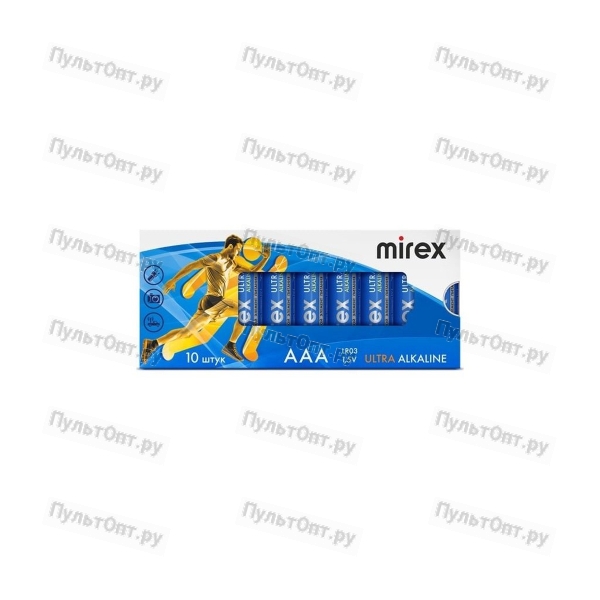 Эл. пит. Mirex LR03 / AAA 1,5V 10 шт (10/960), multipack