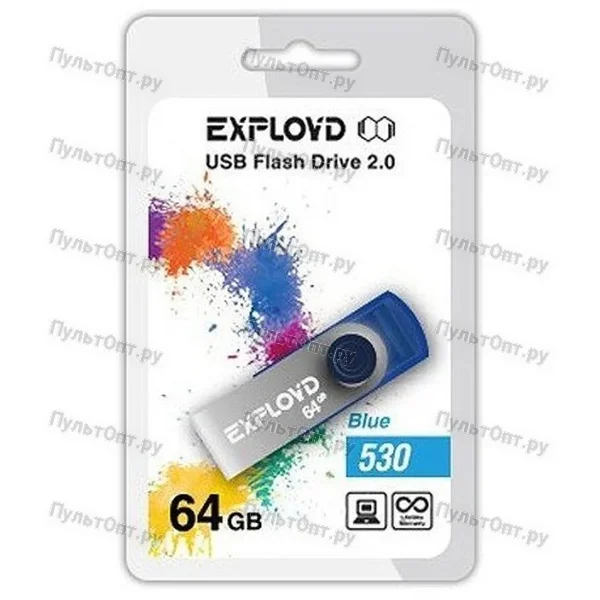 USB 64GB Exployd 530 синий