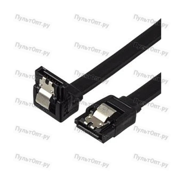 Кабель GoPower SATA (m)-SATA (m) 0.5м силикон ver.3.0 черный в пакете (1/250)