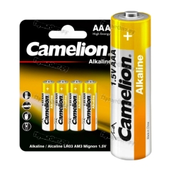 Батарейка Camelion Normal LR03 AAA BL4 Alkaline 1.5V (4/48/1152)