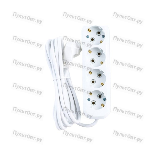 Удлинитель Makel 4р.С/З 16A 3.0м 3x1мм IP20 белый MGP153 (1/12)