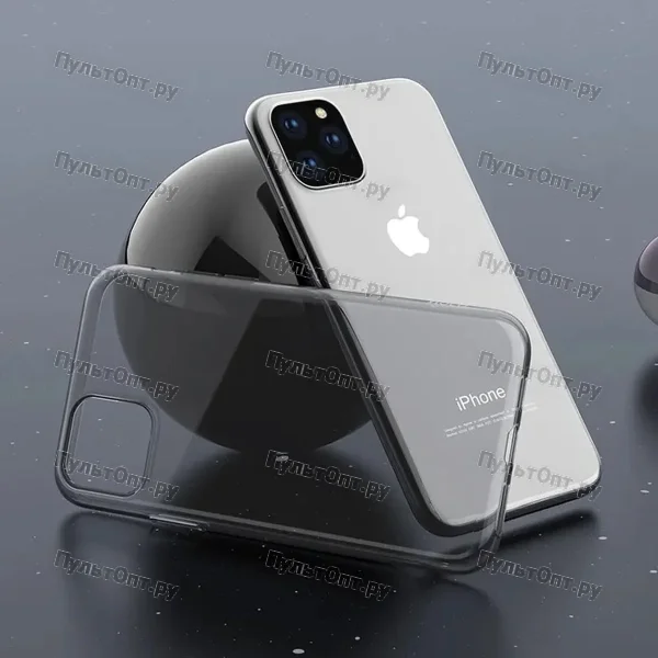 Чехол Hoco Light series TPU case for iPhone11 ((прозрачный)-темный)