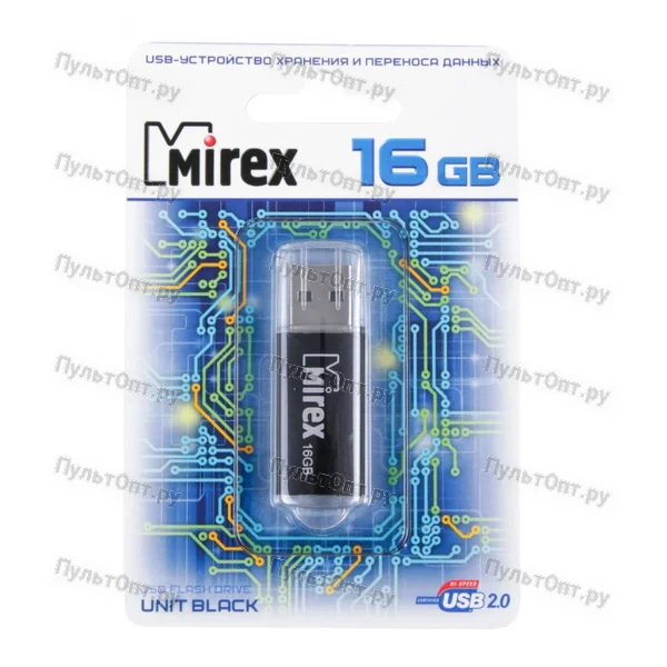 USB 16GB Mirex UNIT голубой (ecopack)