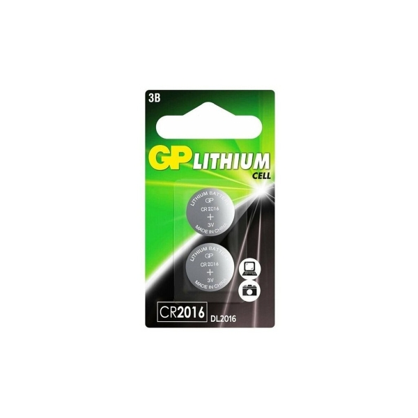 Батарейка GP CR2016 BL2 Lithium 3V (2/20/1200)