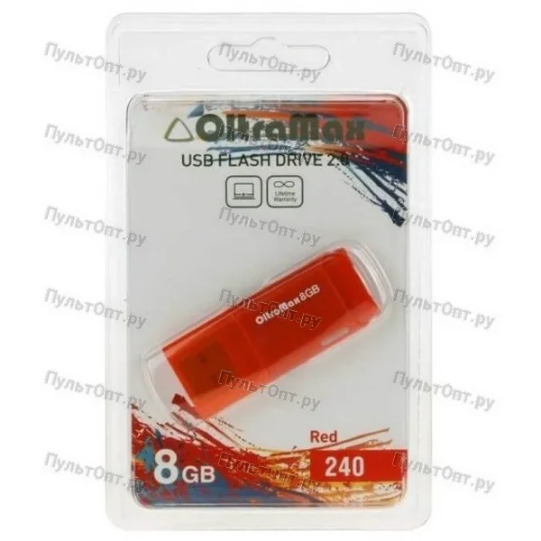 USB 8GB OltraMax 240 красный