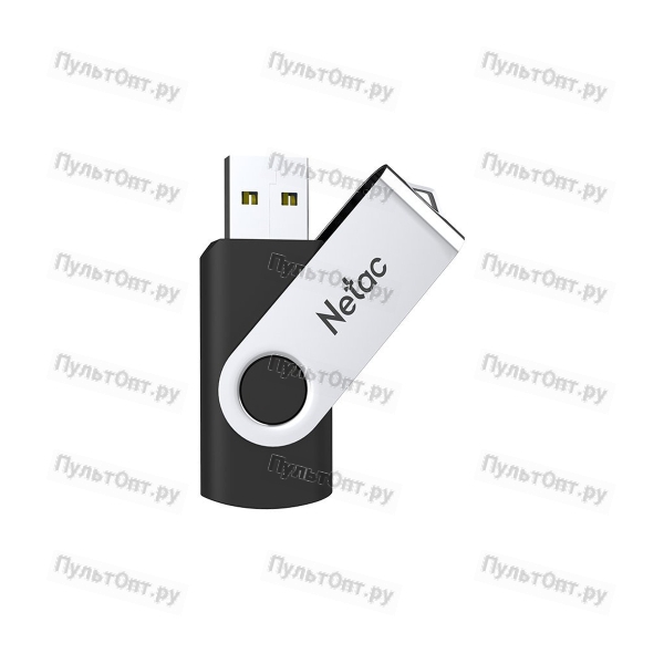 USB 3.0 128GB Netac U505 чёрный/серебро