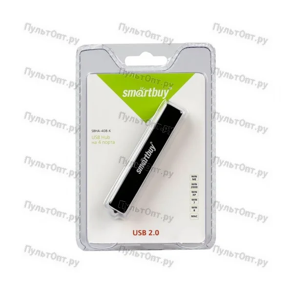 USB-Хаб Smartbuy 408 4USB черный