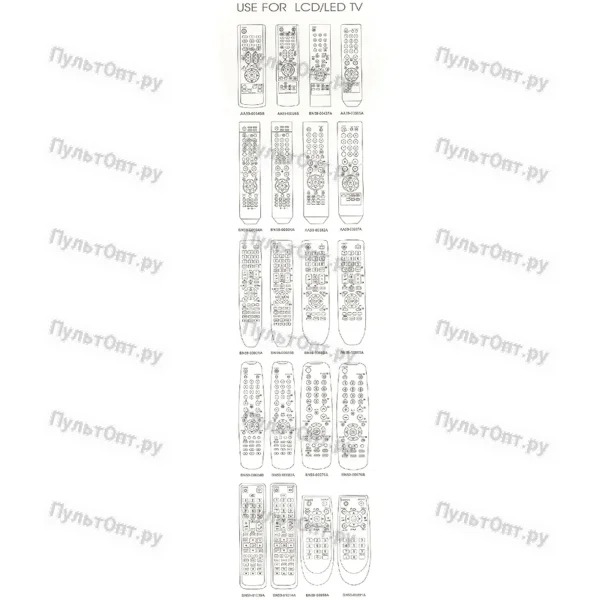 Универсальный пульт Huayu для Samsung RM-D635
