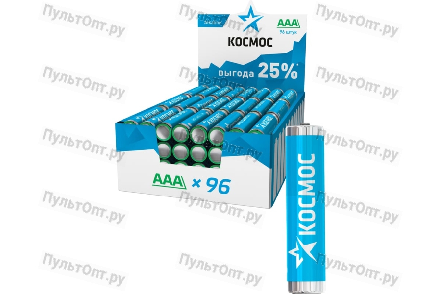 Эл. пит. AAA alkaline BOX96 Космос (96)