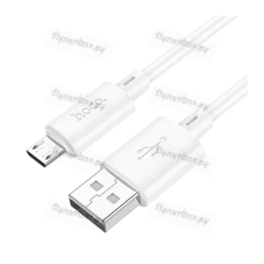 Кабель Hoco X88 USB (m)-microUSB (m) 1м 2.4A ПВХ белый (1/420)