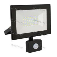 Прожектор светодиодный Ultraflash LFL-2002S C02 20W 230V IP65 6500К холодный черный (1/40)