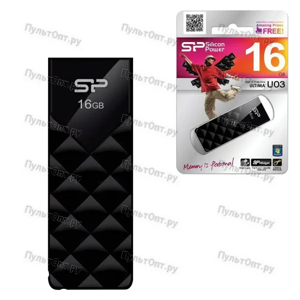 USB 16GB Silicon Power Ultima U03 чёрный