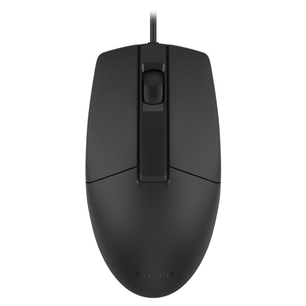 Мышь A4TECH OP-330S черный оптическая (1000dpi) silent USB (3but)