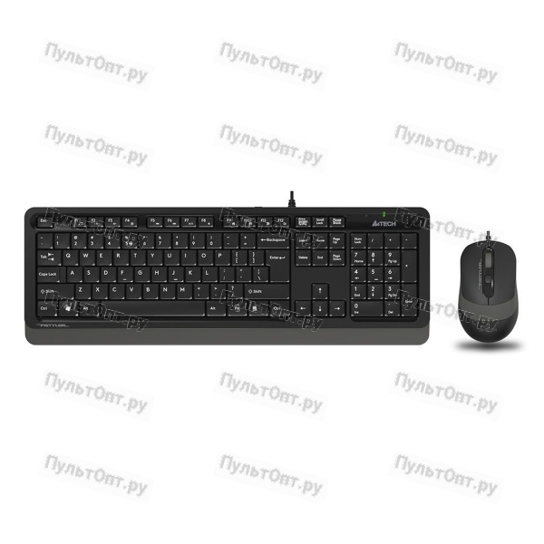 Клавиатура + мышь A4TECH Fstyler F1010 клав:черный/серый мышь:черный/серый USB Multimedia