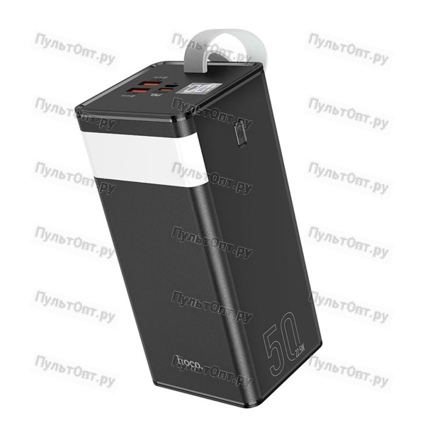 Аккумулятор внешний Hoco J86, Powermaster, 40000mAh, пластик, дисплей, 2 USB выхода, Type-C, QC3.0, 