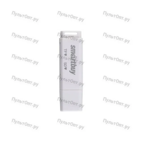 Картридер Smartbuy 715 USB2.0 SD/microSD белый