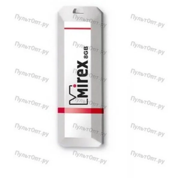 USB 8GB Mirex KNIGHT белый (ecopack)