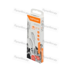Кабель GoPower GP20TT Type-C (m)-Type-C (m) 1м 100W белый (1/200/800)