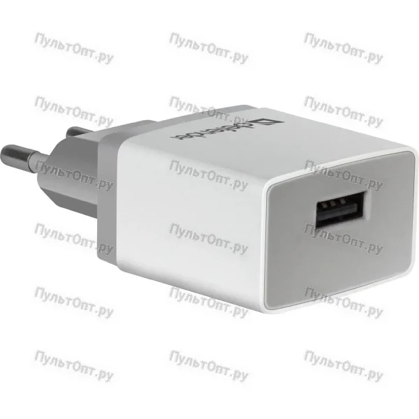 Сетевое З/У Defender UPA-11 1USB 1.0A белый (1/100)
