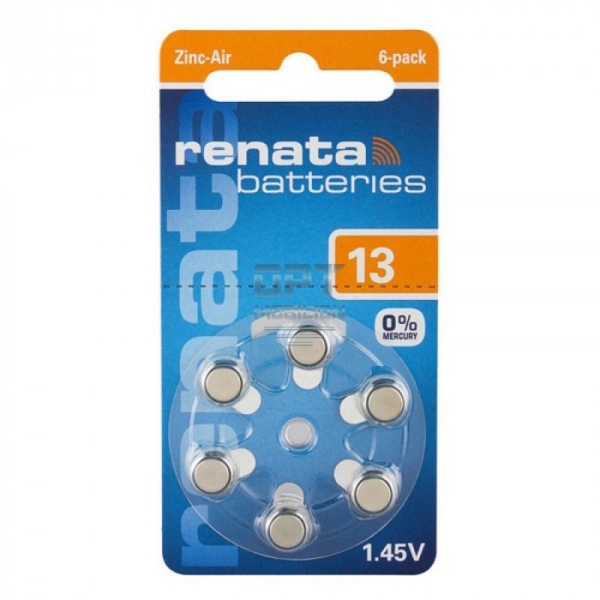 Эл. пит. ZA13 Zinc Air BL6 Camelion (60)