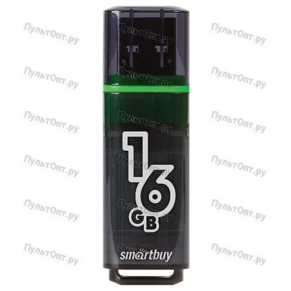 USB 3.0 16GB Smartbuy Glossy темно серый