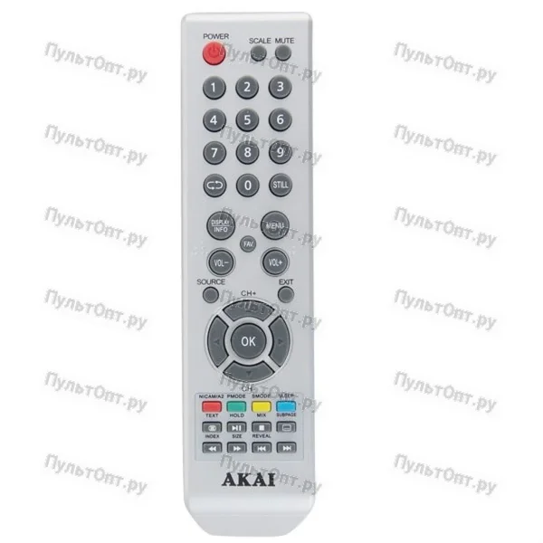 Пульт Akai LEA-19A08G серебряный (оригинальный)