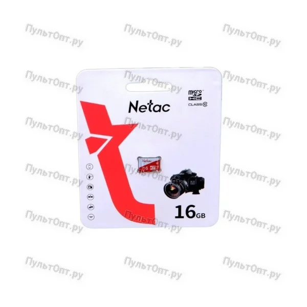 MicroSD 16GB Netac P500 Eco Class 10 без адаптера