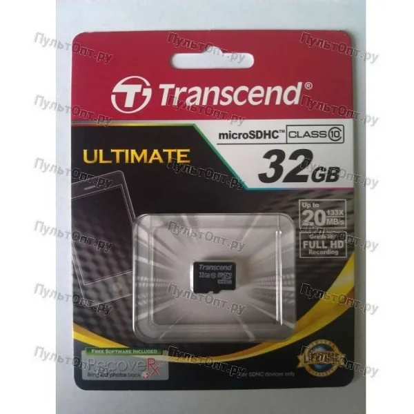 MicroSD 32GB Transcend Class 10 без адаптера