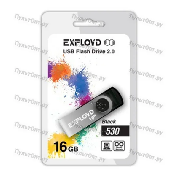 USB 16GB Exployd 530 чёрный