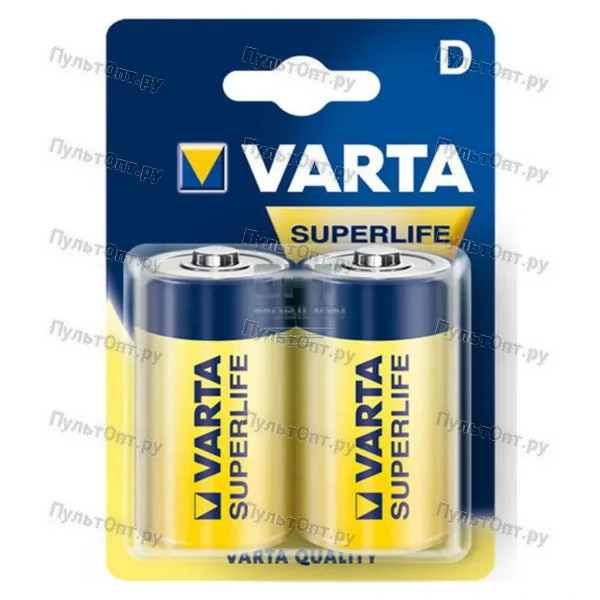 Эл. пит. D сол. BL2 Varta SuperLIFE Heavy Duty (2020) (24)